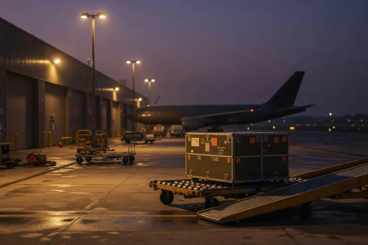 Terminal cargo la amurg — transport aerian din Spania